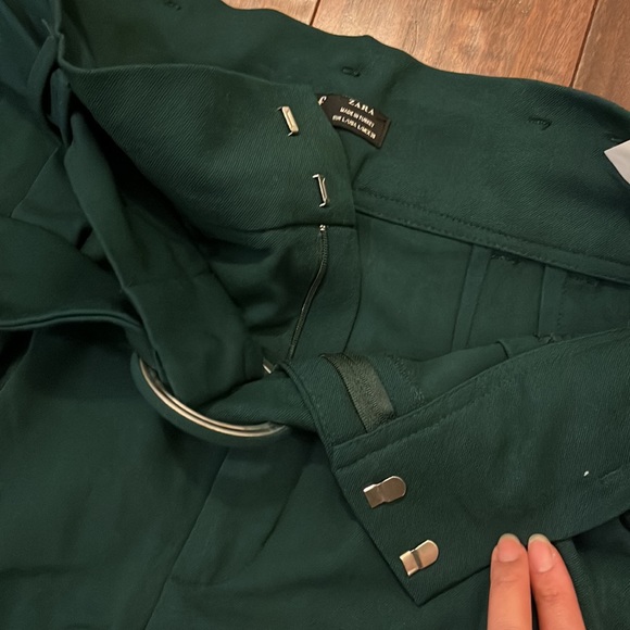 Zara High-waisted Paper Bag Trousers - Picture 4 of 7